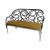 Reflection Loveseat Butterfly Silver - Gold Velvet