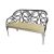 Reflection Loveseat Butterfly Silver - Ivory Velvet