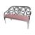 Reflection Loveseat Butterfly Silver - Rose Gold Velvet