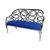 Reflection Loveseat Butterfly Silver - Royal Blue Velvet