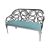 Reflection Loveseat Butterfly Silver - Tiffany Blue Velvet
