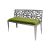 Reflection Loveseat Laser Cut Silver - Moss Velvet