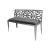 Reflection Loveseat Laser Cut Silver - Silver Velvet