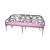 Reflection Sofa Butterfly Silver - Light Pink Velvet