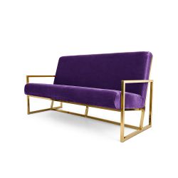 Reflection Sofa Rain Gold Frame - Eggplant