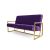 Reflection Sofa Rain Gold Frame - Eggplant