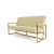Reflection Sofa Rain Gold Frame - Ivory