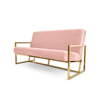 Reflection Sofa Rain Gold Frame - Light Pink