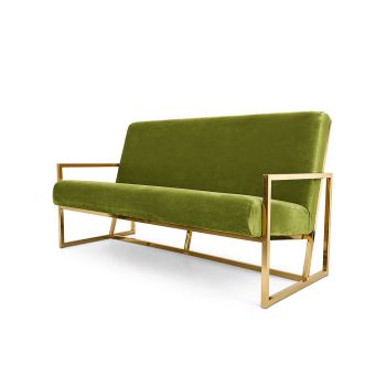 Reflection Sofa Rain Gold Frame - Moss