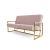 Reflection Sofa Rain Gold Frame - Rose Gold