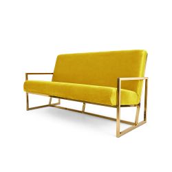 Reflection Sofa Rain Gold Frame - Yellow