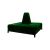 Banquette Square Emerald Green