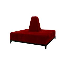 Banquette Square Red