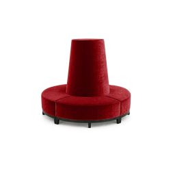 Velvet Banquette Red