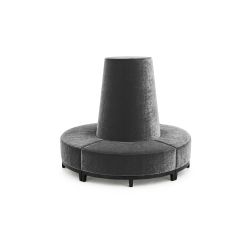 Velvet Banquette Silver