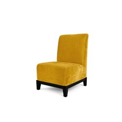 Velvet Chair Armless Gold