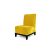 Velvet Chair Armless Yellow