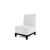 Velvet Chair Armless White