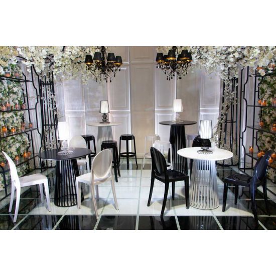 Bohemian Highboy Table Black