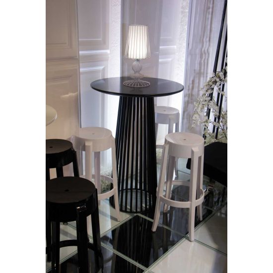 Bohemian Highboy Table Black