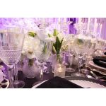 Brilliante clear champagne flute with textured bowl and stem, elegant event glassware for weddings and toasts, supplied in racks of 36.