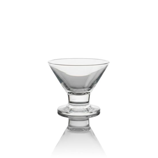 Clear sorbet dessert glass with footed bowl, elegant glassware for ice cream, parfaits, and event dessert tables, rack of 16.