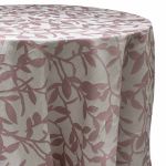 Dusty Rose textured event tablecloth with subtle woven pattern for weddings, showers, and elegant table décor