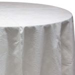 Cream Milos event tablecloth with subtle textured weave for weddings, receptions, and elegant table décor