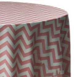 Chevron Pink - 108" Round