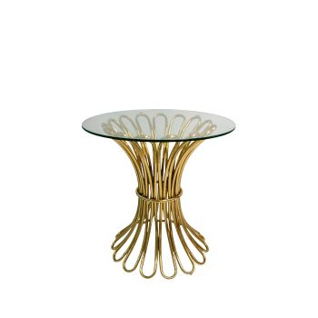 Lilou Cocktail Table Gold (30"D)