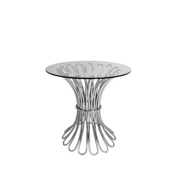 Lilou Cocktail Table Silver (30"D)