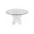 Crystal Dining Table 60” Round Glass Top
