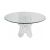 Crystal Dining Table 72” Round Glass Top
