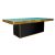 Stella Dining Table Gold 48"x96" Rectangular Insert Black - Top Tiffany Blue