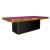 Stella Dining Table Gold 48"x96" Rectangular Insert Black - Top Magenta
