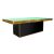 Stella Dining Table Gold 48"x96" Rectangular Insert Black - Top Mint