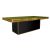 Stella Dining Table Gold 48"x96" Rectangular Insert Black - Top Moss