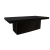 Reflection Dining Table Black 48"x96" Rectangular