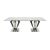Diamond Dining Table Silver Rectangular 48"x96"