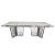 Azzurra Reflection Dining Table Frame Silver (Acrylic Top)