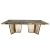 Geneva Reflection Dining Table Frame Gold (Acrylic Top)
