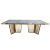 Lucerne Reflection Dining Table Frame Gold (Acrylic Top)