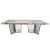 Naples Reflection Dining Table Frame Silver (Acrylic Top)