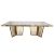 Varona Reflection Dining Table Frame Gold (Acrylic Silver Top)