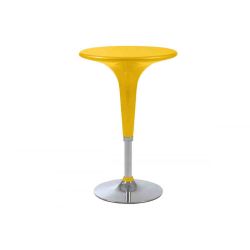 Contemporary Cocktail Table Scoop Yellow (Adjustable)