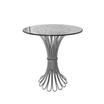 Lilou Highboy Table Silver (30"D)