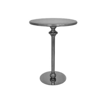 Reflection Highboy Table Silver Round