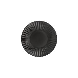 Petal Black Onyx Dessert Plate