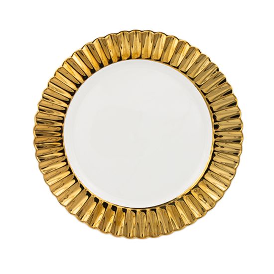 Daphne Gold Dinner Plate
