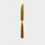 Acrylic Amber Handle Dinner Knife Gold Set 10 Acrylic Amber Handle Dinner Knife Gold Set 10
